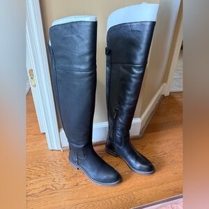 Franco Sarto Black Over the Knee Boots